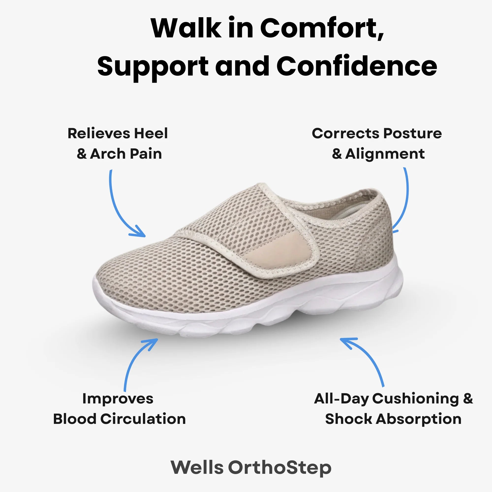 Wells OrthoStep – Lightweight Comfort Shoes