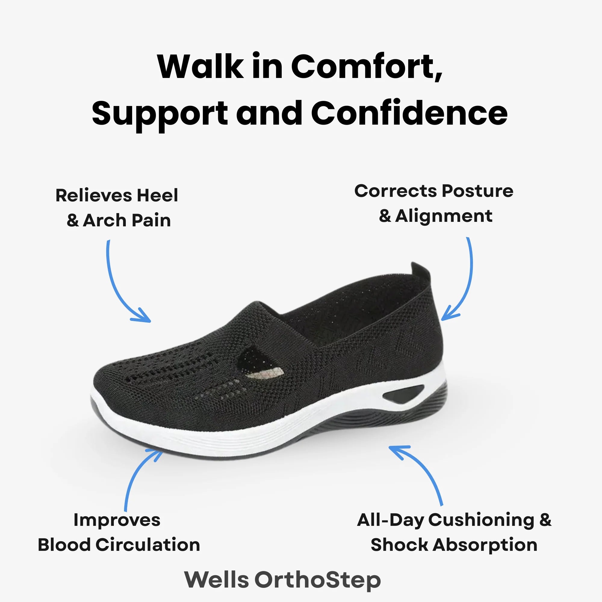 Wells OrthoStep – Lightweight Non-Slip Slip-On Shoes