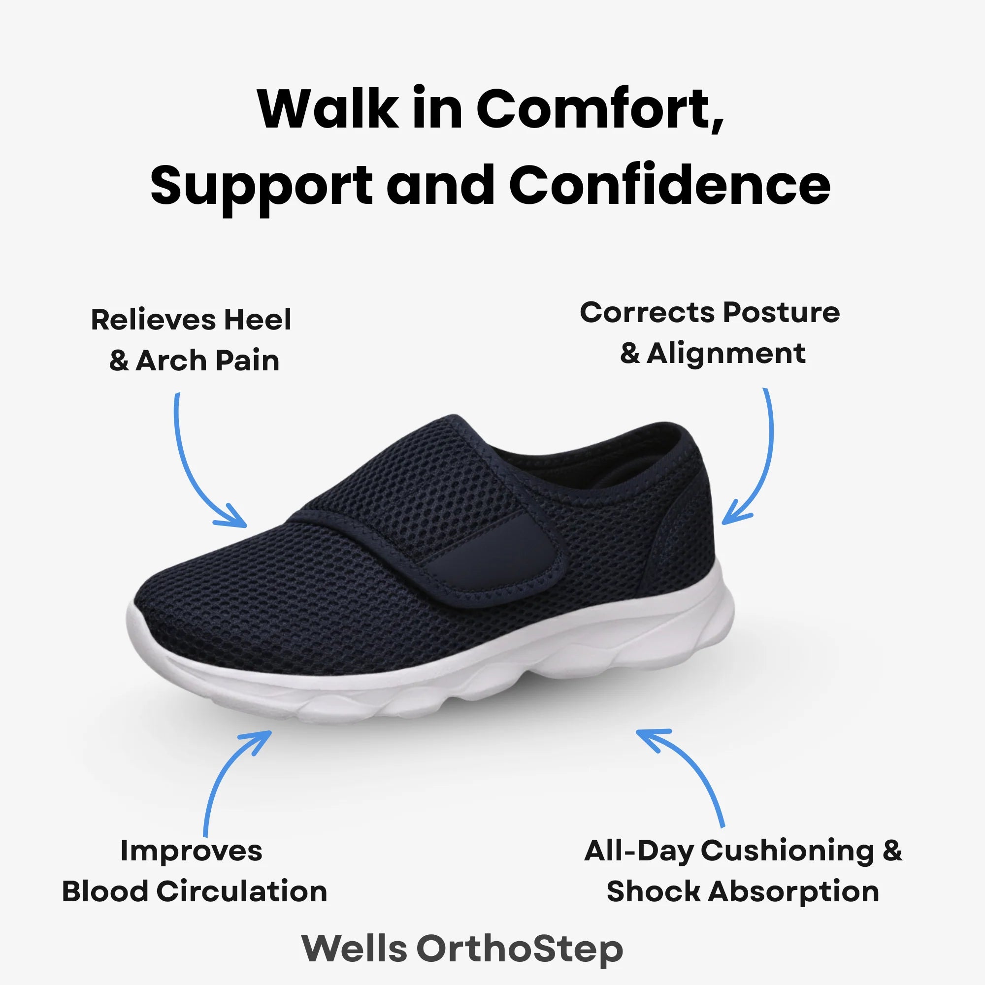 Wells OrthoStep – Lightweight Comfort Shoes