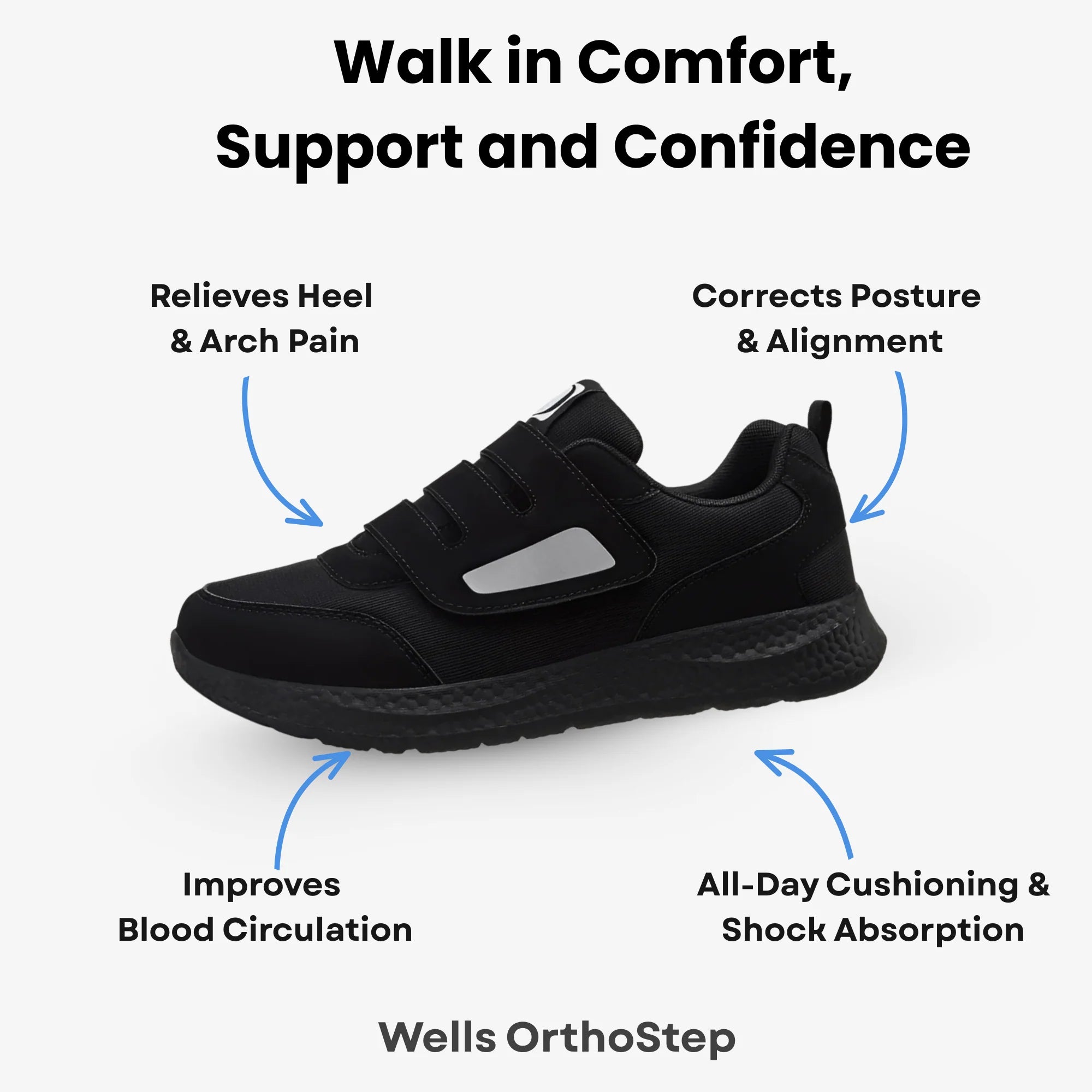 Wells OrthoStep – Ergonomic Comfort Sneakers