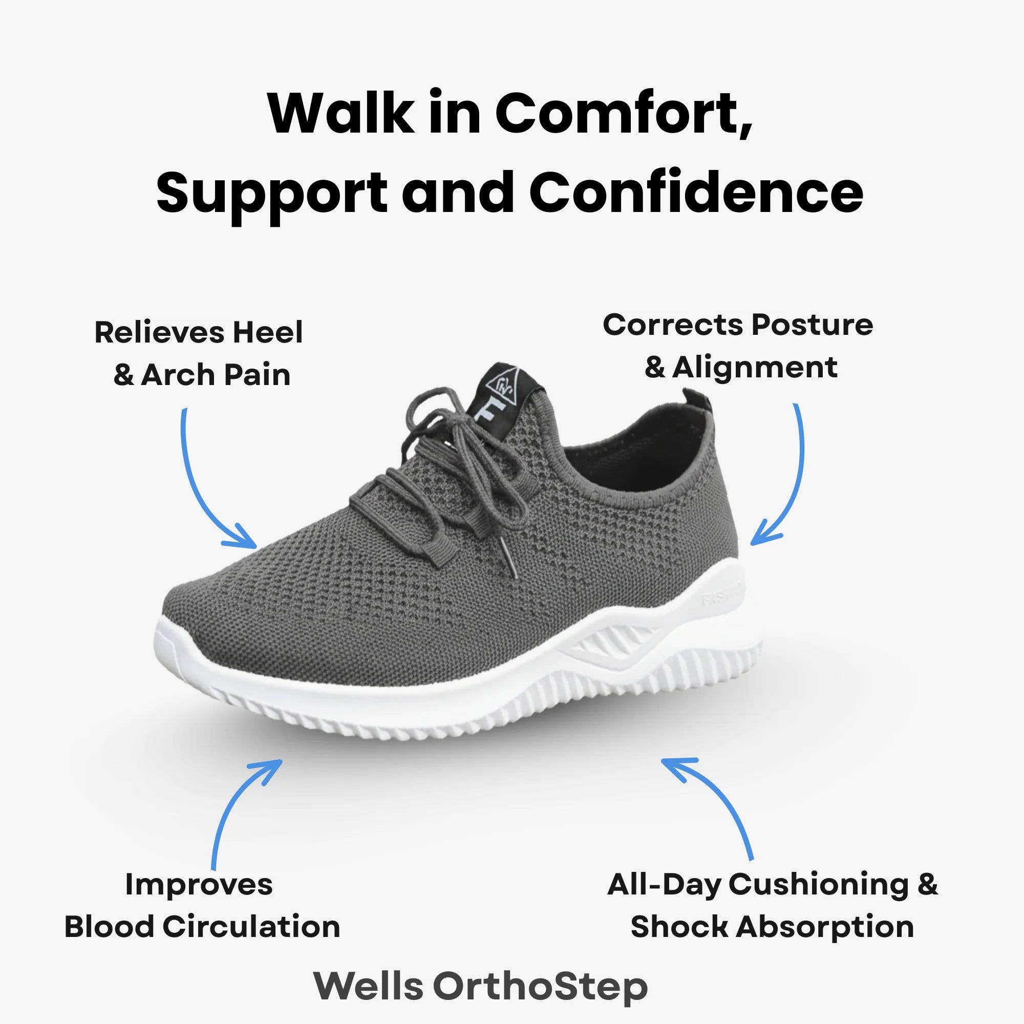 Wells OrthoStep - Cushioned Comfort Slip-On Shoes