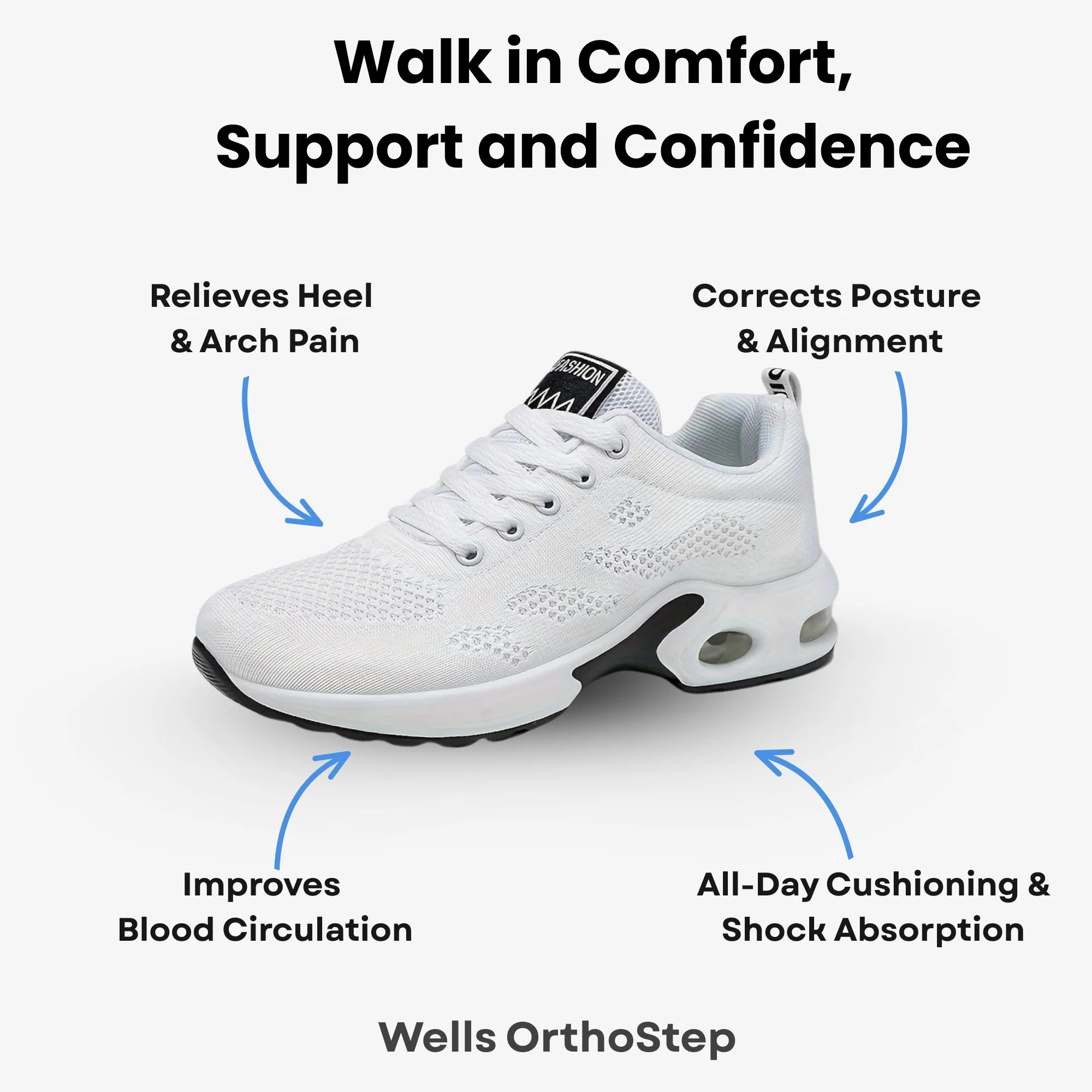 Wells OrthoStep - Orthopedic Support & Lightweight Travel Shoes