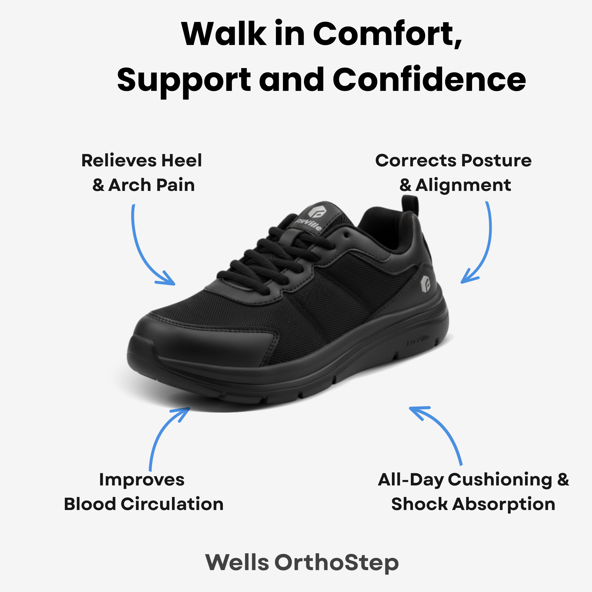 Wells OrthoStep – Lightweight Cushioning Sneakers For Women