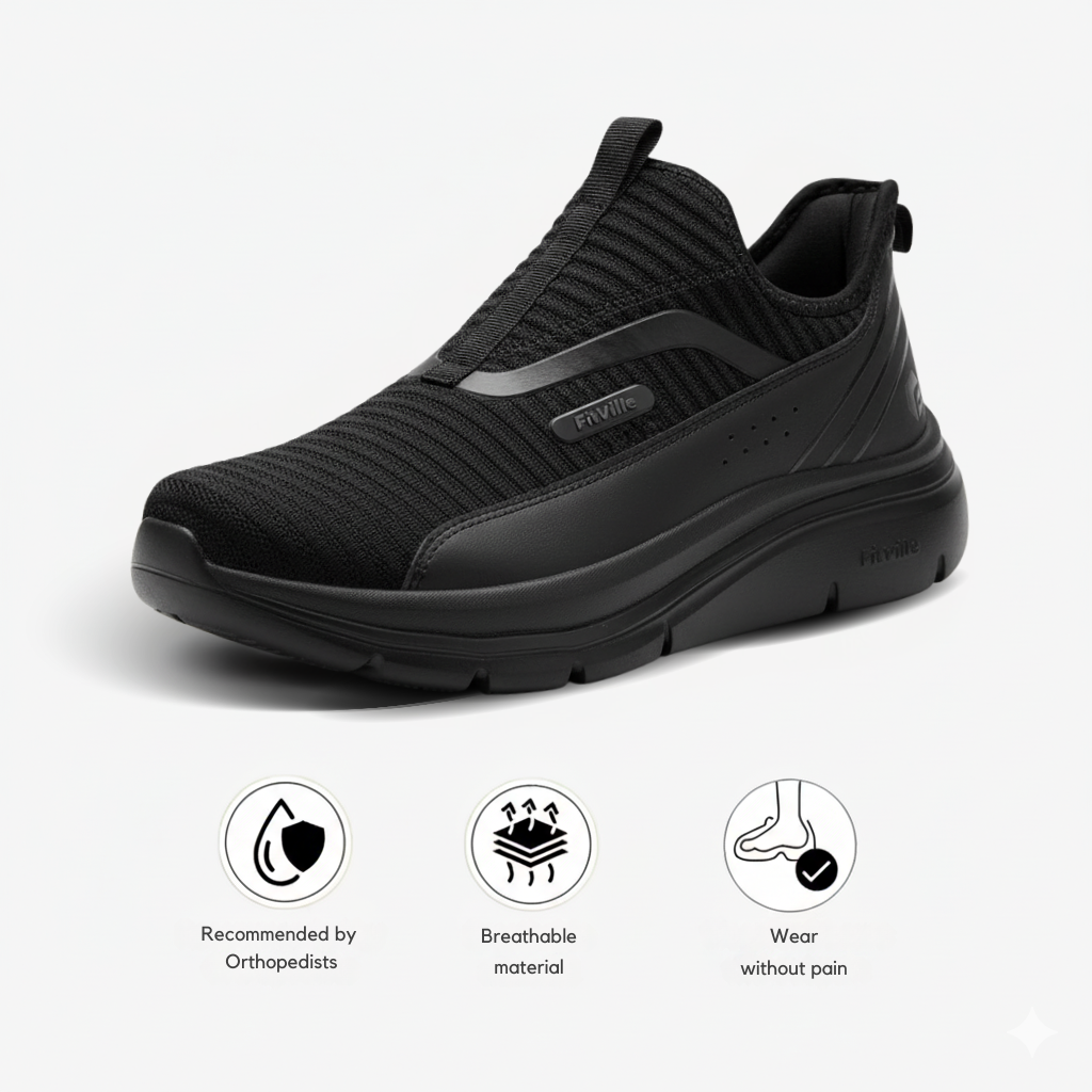 Wells OrthoStep – Unisex Extra Wide Slip-On Walking Shoes